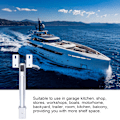 Miniatyrbild 8 av 8: Fällbart Hyllfäste Väggmonterat 120KG Last Aluminiumlegering RV Bord Förlängningsstöd för Yacht Trailer