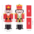 Miniatyrbild 1 av 2: Träfigurer i färg - Valnötssoldat - Juldekoration för skrivbordet - Julklapp Typ B