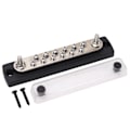 Miniatyrbillede 2 af 8: 12-punkts strømfordelingsblok 2 x M6 terminalstuds terminalbusbar til RV Marine