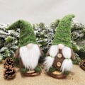 Miniatyrbild 2 av 3: Svensk Tomte Plysch, Julpynt med Fylld Gnom med Justerbar Hattdesign för Prydnader i Bondgårdsstil