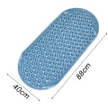 Miniatyrbillede 3 af 4: Badekar måtte Bruse måtte Anti-slip, 88*40cm, Badekar gulvmåtte med sugekopper og drænhuller Blue