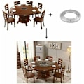 Miniatyrbild 2 av 5: Rund Svängplatta, Kraftig Roterande Skiva för Mångsidig Användning, Lazy Susan Hårdvara Rostfritt Stål 360° Roterbar för Utrymmesbesparande Design