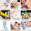 Miniatyrbild 2 av 5: Nagelborste Skrubbset, Multifunktionella Nagelborstar för Händer och Fötter, Ergonomiskt Designade med Starka Färger för Enkel Identifiering