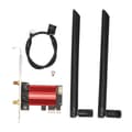 Trådløs WiFi 6E Adapter til PC 5374Mbps Tri Band Bluetooth 5.3 MU MIMO PCIe Kort Med Stabil Signal Dækning Til Win 10 11 Linux Chrome OS