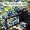 Miniatyrbillede 8 af 8: 2.7K 48MP Full HD Digital Videokamera 3.0 Tommer IPS Skærm 18x Digital Zoom Videokamera Camcorder med Fjernbetjening FHD F6