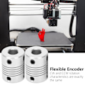 Miniatyrbillede 7 af 8: 2 stk. Akselkobling Fleksibel Encoder Aluminium Legering Kobling Trinmotor DIY 3D Printer 5x8mm