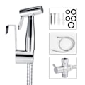 Miniatyrbilde 2 av 2: 7/8 Gjenget Kobber Toalett Bidet Sprøyte Slangebrakett Dusj Diverter Kit for Hjem Bad