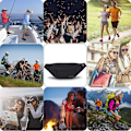 Pikkukuva 4 / 4: Fanny pack, vyölaukku naisille ja miehille, lantiolaukku, ulkoilu, suuri