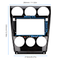 Miniatyrbillede 6 af 8: Navigationspanelramme GPS-omgivelse Instrumentbræt Trim Kit Udskiftning til Mazda 6 2004‑2016
