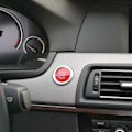 Miniatyrbild 8 av 8: LED Växelspaksknopp Växelspak Huvud Retrofit Kit med Motorstartstoppknapp för E61 E60 E46 LHD Blank Svart