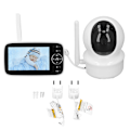 Miniatyrbillede 2 af 8: 4,3 tommer Babymonitor Klar Billede Wifi Forbindelse Nattesyn Funktion Realtids Lyd Automatisk Babymonitor 100‑240V EU Stik