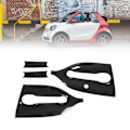 Miniatyrbillede 1 af 8: Ydre Dørgreb Skål Dæksel Kit Kulfiber Farve Udskiftning til Smart Fortwo C453 A453 2016‑2021