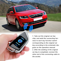 Miniatyrbillede 8 af 8: Smart Fjernbetjening Bilnøgle LCD Skærm Anti-Tabt Bluetooth 5.0 Nøglefri Adgang Auto Lås Nøgle Fob til One Click Start Bil