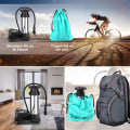 Miniatyrbillede 6 af 9: Cykelpumpe, mini bærbare fodpumper med trykmåler, gulvpumpe velegnet til MTB trekkingcykler, bycykler og børnecykler. Til bolde,