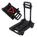 Miniatyrbillede 2 af 8: 4 Hjul Foldbar Trolley Bæreevne 88LB 40KG Foldbar Håndvogn Bagagevogn til Rejser
