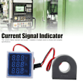 Miniatyrbild 3 av 8: Strömsignalindikator Universal 3-Display Kvadratisk Lampa Ljus 60~500V AC AD16‑22VAHBlå