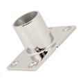 Miniatyrbillede 5 af 8: Båds håndlistebeslag rektangulær base sølv robust rustfri båddæk håndliste rektangulær base til båd marine yacht 90°32MM/1.3in
