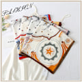 Miniatyrbild 5 av 5: Halsduk Medium Square Satin Head Scarf för kvinnor brown