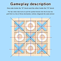 Miniatyrbild 5 av 6: Strategiskt Xo-pussel i trä, Tic Tac Toe-spel i trä förbättrar den logiska utvecklingen för barn, snabbtänkande utmaning för inomhus- och utomhuslek (14X14Cm)