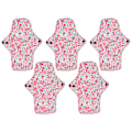 Miniatyrbild 2 av 8: 5-pack Menstruationstrosor i Tyg, Tvättsbara, Återanvändbara, Bomullsabsorberande, Läcksäkra, Sanitära Trosor för Kvinnor (M)