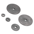 Miniatyrbilde 4 av 8: 5 stk Dreiebenk Gear Metall Mini T80 T45 T25 T20 Tilbehør Erstatningssett for Kapping
