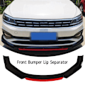 Miniatyrbild 7 av 8: 6 st Front Bumper Lip Separator med Röd Front Lip Glans Svart Bumper Lip Diffuser Splitter Universal för Accord Civic