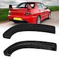 Pikkukuva 1 / 8: Hiilikuidusta valmistetut takapuskurin sivusplitterien laajennukset Mitsubishi Lancer Evolution 7 8 9:lle (2001-2007) - Vaihto-osat