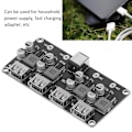 Miniatyrbild 7 av 8: Buck-omvandlare 4-kanals USB 6‑32V till 3‑12V Snabbladdning DC-strömförsörjningskort
