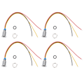 Pikkukuva 2 / 8: 4 Sarjaa Esijohdotettuja Pyöreitä LED-valoja Vedenkestäviä 2-värisiä Indikaattoreita Yhteinen Katodi 10mm 3-6V (Punainen ja Keltainen)