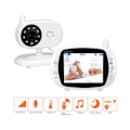 Miniatyrbillede 2 af 5: Trådløs 3,5 tommer LCD Digital Videobabyalarm Babysitter Justerbar synsvinkel Temperaturmåling To-vejs kommunikation EU-stik 110‑220V