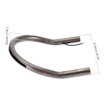 Miniatyrbilde 3 av 8: Baksete Loop Tail Loop og Rammerør med Bremsesignal Baklykt Passer for Honda 210mm