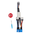 Miniatyrbild 4 av 8: LED Växelspaksknopp Växelspak Huvud Retrofit Kit med Motorstartstoppknapp för E61 E60 E46 LHD Blank Svart