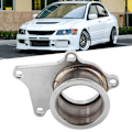 Miniatyrbilde 5 av 5: 5-Bolts Turbo Downpipe Flens til 2,5 tommer V-Bånd Konverteringsadapter Rustfritt Stål Passer for T3/T4