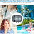 Miniatyrbild 4 av 5: Uppladdningsbar vattenkvalitetstestare med smart kontrollapp, digital pH-mätare för dricksvatten, akvarium, hydroponik, swimmingpool, damm, laboratorium