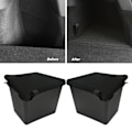 Miniatyrbild 7 av 8: 2 st Rear Trunk Organizer Sidolagringspaket med Lock Tilläggsförvaringslåda Fack Ersättning för Tesla Model Y 2020‑2022