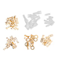 Miniatyrbillede 4 af 8: 1000 stk. Han-Hun Klemforbindelser Spade-terminaler Isoleret 2.8 4.8 6.3mm Guld