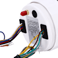 Pikkukuva 5 / 8: 85mm 0‑120MPH GPS-nopeussensori Mittarilla ja Kierroslukumittarilla 8000 RPM Ylinopeusvaroittimella LCD Punainen Taustavalo 12V/24V Autolle Veneelle ATV:lle Valkoinen