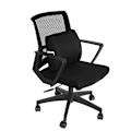 Miniatyrbillede 6 af 8: Sort Rygpude Rebound Memory Foam Pude Bilstol Ryglæn Sæde Hvilepude
