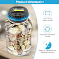 Miniatyrbild 3 av 5: Smart Sparlösning, Transparent Digital Spargris, Automatisk Mynträknare Med Tydlig LCD-skärm, Perfekt För Att Lära Ut Finansiell Utbildning Till