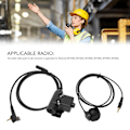 Miniatyrbillede 8 af 8: Walkie Talkie Push-to-Talk Connector U94 PTT Adapter 2-vejs Radio Håndholdt Mikrofon Øretelefon Adapter til MOTOROLA MTP850