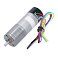 Miniatyrbillede 7 af 8: DC-Gearmotor med Encoder Hastighedsmåling Signal Feedback Smart Bil Dedikeret JGA25‑371DC12V 280RPM