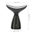 Miniatyrbild 6 av 8: Hals Hudföryngrande Massagerare 3 Färgade Ljus Vibrationer Främjar Cirkulation Hals Skönhetsapparat