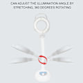 Miniatyrbillede 3 af 8: LED Tattoo Gulvlampe Neglekunst Lampe Justerbar Grader Forstørrelsesglas Koldt Lys EU Stik 220V