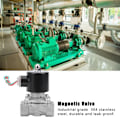 Miniatyrbillede 1 af 2: 3/4 tommer Elektrisk Magnetventil 304 Rustfrit Stål Normalt Lukket Direkte Virkning til Luft Vand Olie DC12V