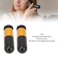 Miniatyrbillede 7 af 8: 2 stk. Chubby Makeup Brush Portable Fluffy Soft Syntetisk Chubby Kosmetikbørste Sort Guld