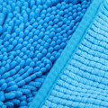 Miniatyrbillede 1 af 2: 2 stk. / sæt Chenille Anti-slip Vandabsorberende Skridsikker Måtte Badeværelse Stue (Lyseblå)