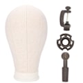 Miniatyrbilde 2 av 2: Øvingsduk Mannequinhode Styling Parykkhode Modell Mannequinhode Parykkholder (24 tommer)