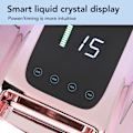 Miniatyrbild 7 av 8: 96W Nagel torkare Laddningsbar LED Sensor Snabbhärdande Nagellampa Gradient Lila 100~240V EU-kontakt