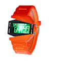 Miniatyrbild 1 av 2: Digitalt Flygplansur Multifunktionell Unisex Färgrik LED Flygplansur för Kvinnor och Män Orange