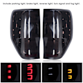 Miniatyrbilde 5 av 8: 2 stk Full LED Dynamiske Baklykter Kjøretøymodifisering Passer for Ford Ranger T6 Wildtrak XLT 2012‑2017